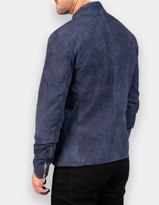 Biker Style Suede Jacket for Men